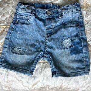 H&M Blue Denim Shorts Casual Relaxed Fit